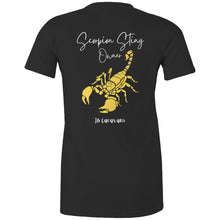 Load image into Gallery viewer, Scorpion Sting Owner - Womens Maple T-Shirt - Black

